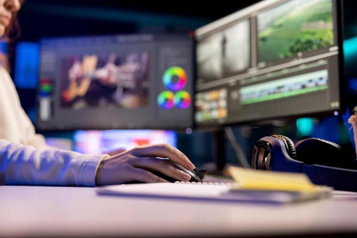 Professional YouTube video editing timeline with retention-focused pacing